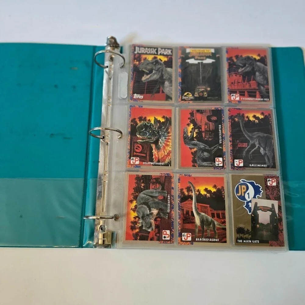 VTG 1993 Topps Jurassic Park Complete Set 1-88 w/Sticker Puzzle
